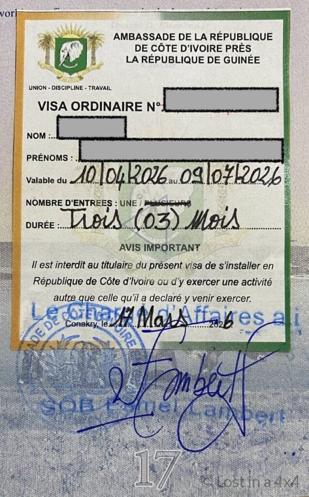 How to Get a Côte d’Ivoire Visa in Conakry (Overland West Africa Guide)