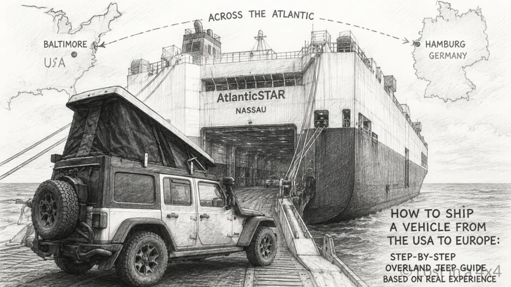 How to Ship a Vehicle from the USA to Europe: Step-by-Step Overland Jeep Guide Based on Real Experience